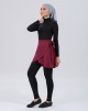 SWIRL HIP COVER IN MAROON